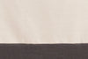Tovaglia in misto lino con elegante bordo applicato made in italy NATURALE/ANTRACITE