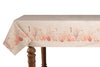 Tovaglia in misto lino stampato morbida resistente elegante made in italy FONDO MARINO ROSSO - Vanita di raso