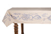 Tovaglia in misto lino stampato morbida resistente elegante made in italy MARE BLU - Vanita di raso