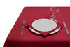 Tovaglia in misto lino tinta unita morbida resistente elegante made in italy CILIEGIA
