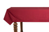 Tovaglia in misto lino tinta unita morbida resistente elegante made in italy CILIEGIA