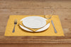 Set di 2 tovagliette americane colazione coppia tovagliette 35 X 50 CM in misto lino tinta unita morbide resistenti eleganti made in italy OCRA