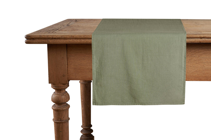 Runner da tavola misto lino made in italy OLIVA