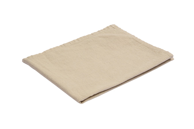 Set di 2 tovagliette americane colazione coppia tovagliette 35 X 50 CM in misto lino tinta unita morbide resistenti eleganti made in italy SABBIA