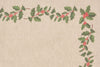 Set di 2 tovagliette americane natalizie coppia tovagliette 35 X 50 CM in misto lino decoro natale morbide resistenti made in italy AGRIFOGLIO