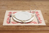 Set di 2 tovagliette americane natalizie coppia tovagliette 35 X 50 CM in misto lino decoro natale morbide resistenti made in italy AGRIFOGLIO ROSSO - Vanita di raso