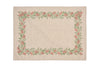 Set di 2 tovagliette americane natalizie coppia tovagliette 35 X 50 CM in misto lino decoro natale morbide resistenti made in italy BACCHE - Vanita di raso