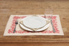 Set di 2 tovagliette americane natalizie coppia tovagliette 35 X 50 CM in misto lino decoro natale morbide resistenti made in italy BACCHE ROSSE - Vanita di raso