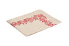 Set di 2 tovagliette americane natalizie coppia tovagliette 35 X 50 CM in misto lino decoro natale morbide resistenti made in italy BACCHE ROSSE - Vanita di raso