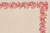 Set di 2 tovagliette americane natalizie coppia tovagliette 35 X 50 CM in misto lino decoro natale morbide resistenti made in italy BACCHE ROSSE - Vanita di raso