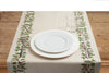 Runner da tavola feste natale natalizia in misto lino decoro natale natalizio morbido resistente elegante made in italy AGRIFOGLIO - Vanita di raso