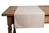 Runner da tavola in misto lino tinta unita morbido resistente elegante made in italy  NATURALE