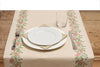 Runner da tavola feste natale natalizia in misto lino decoro natale natalizio morbido resistente elegante made in italy BACCHE - Vanita di raso