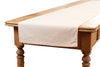 Runner da tavola in misto lino tinta unita morbido resistente elegante made in italy  NATURALE - Vanita di raso