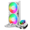 COOLER MASTER DISSIPATORE A LIQUIDO MASTERLIQUID 240 CORE II SKT UNIVERSALE 2X120MM ARGB FANS BIANCO