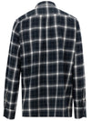Tom Ford Camicia Western Uomo a Quadri - Blu Scuro e Bianco da uomo