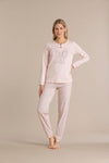 Pigiama donna manica lunga 100% cotone – Noi di notte 9016