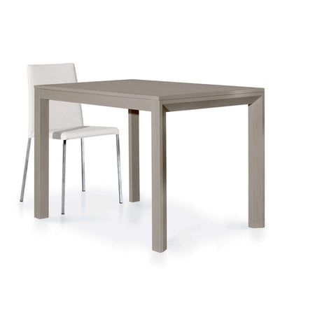 GABRIEL - tavolo da pranzo moderno allungabile in laminato frassinato 70x110/160 Tortora