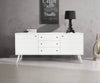 BRISTOL - mobile in abete spazzolato 185x50x84 Bianco