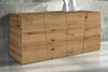 BUSTER - madia moderna in rovere nodato spazzolato 180x50x75 Marrone