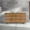 BYRON - madia moderna in rovere nodato spazzolato 180x50x87 Marrone