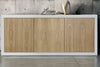 CARLYLE - credenza moderna in nobilitato 186x45x75 Bianco