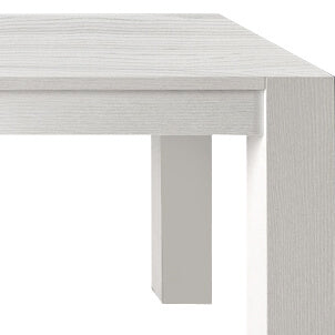 GERRARD - tavolo da pranzo moderno allungabile rovere spazzolato 90x140/180/220 Bianco