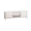 LAMBERT - mobile porta tv in legno massello 165x48x56 Bianco
