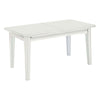 LENNOX - tavolo da pranzo allungabile in legno massello 85x180/225/270/315/360 Bianco