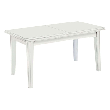 LENNOX - tavolo da pranzo allungabile in legno massello 85x180/225/270/315/360 Bianco