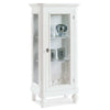 JASMINE - credenza con vetrina in legno massello 60x40x131 Bianco