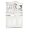 KYLIE - credenza con vetrina in legno massello 150x43x228 Bianco