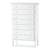KAYLEY - cassettiera in legno massello 84x47x138 Bianco