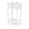 JUSTIN - mobile portatelefono in legno massello 44x32x71 Bianco