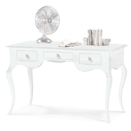 MICHELLE - scrivania in legno massello 150x75x80 Bianco