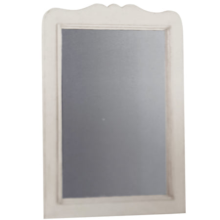 RUBINA - tavolino con specchio per ingresso cm 75 x 105 Bianco