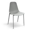 TITAN - sedia moderna in ecopelle cm 52 x 48 x 88 h Grigio