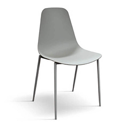 TITAN - sedia moderna in ecopelle cm 52 x 48 x 88 h Grigio