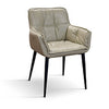 POLARIS - poltrona moderna in ecopelle cm 43 x 63 x 86 h Tortora