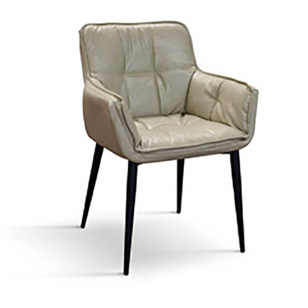 POLARIS - poltrona moderna in ecopelle cm 43 x 63 x 86 h Tortora