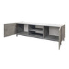 GORGON - porta tv moderno di design cm 160 x 45 x 51 h Cemento