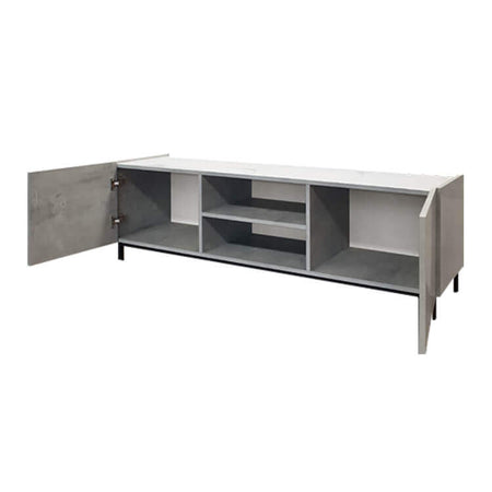 GORGON - porta tv moderno di design cm 160 x 45 x 51 h Cemento