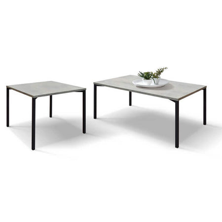 ARACHNE - tavolo da pranzo quadrato cm 55 x 55 x 45 h Cemento