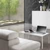 CLIO - tavolino per salotto rettangolare cm 55 x 90 x 45 h Bianco
