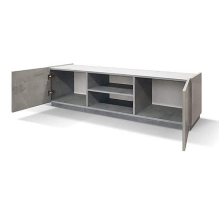GORGON - porta tv moderno di design cm 160 x 45 x 45 h Cemento