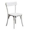 PHANES - poltrona vintage in legno cm 44 x 42 x 86 h Bianco