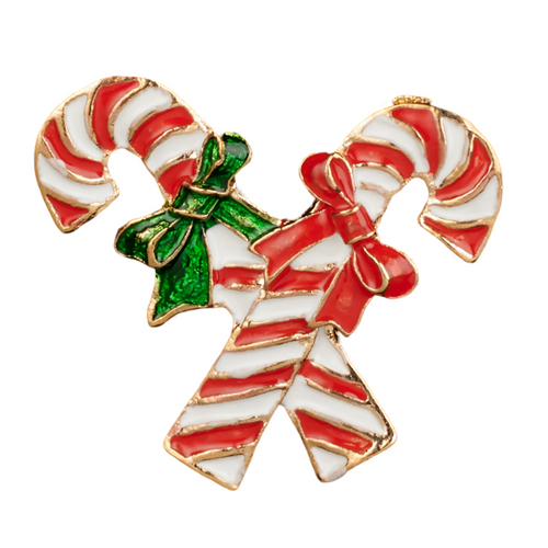 Pendaglio con bastoncini di zucchero per albero di Natale da 4.5 cm