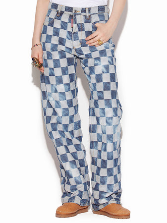 DSQUARED2 Jeans Check San Diego Dsquared2 da donna