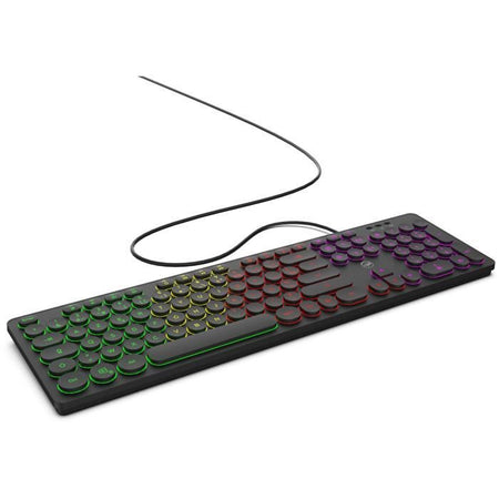 Tastiera cablata RGB - MOBILITY LAB - ML306858 - AZERTY - Tasti rotondi - Nera