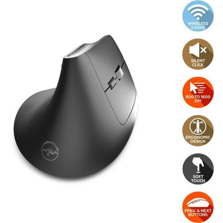 Mouse ergonomico wireless - MOBILITY LAB - ML313139 - Plug & Play, nessun driver necessario